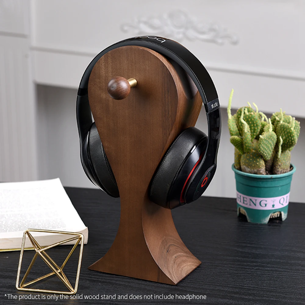 Walnut Wood Headphone Stand 6 Walnut Wood Headphone Stand - Image 6