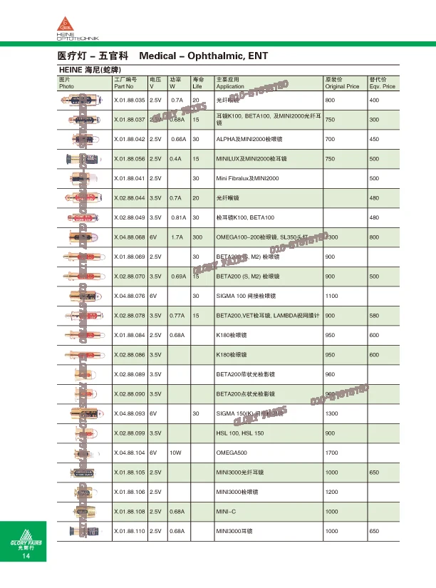 HEINE XHL #106 2.5V Replacement Bulb 3 HEINE XHL #106 2.5V Replacement Bulb - Image 3