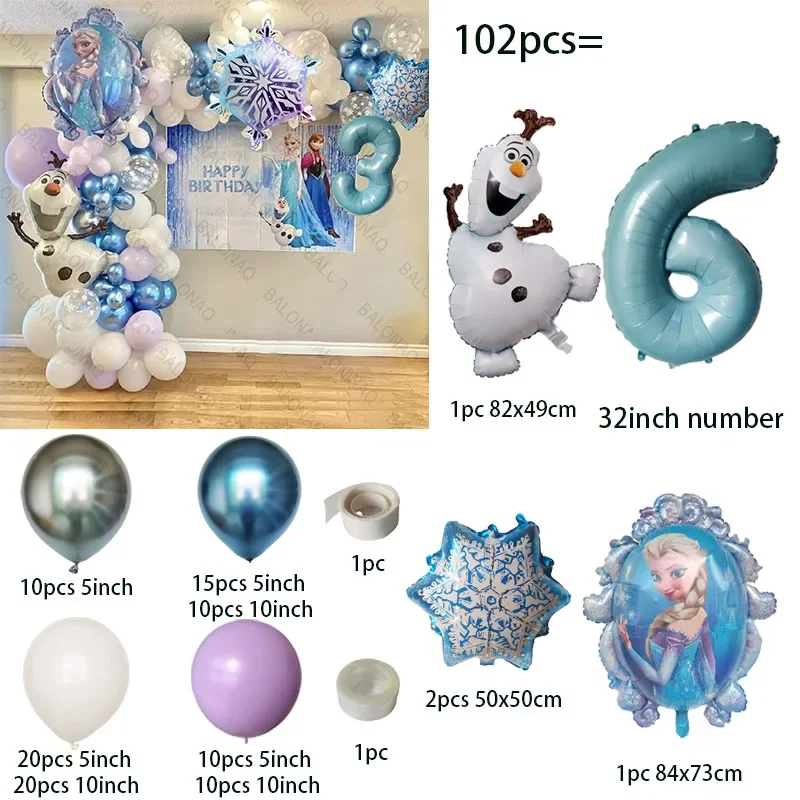 Frozen Themed Foil Balloon Set for Celebrations 7 Frozen Themed Foil Balloon Set for Celebrations - Image 7