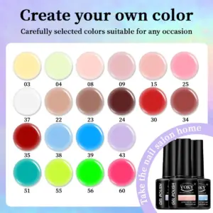 VOKY 6-Piece Vibrant Gel Nail Polish Set 11 S696e12b8f71b48538e8b4f4fdf86a480T