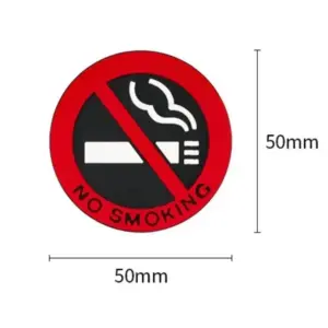 Vehicle No Smoking Sticker 5cm Vinyl 15 S698fb9e1201f4dfab172d30c33d28196n