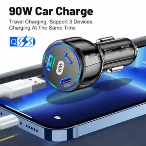 90W Fast Car Charger with 3 USB Ports 10 S6a2be3bbb3574ec695bd41a70a40c6a0X