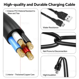 Durable PS4 Micro USB Charging Cable 12 S6b1c0e9505bf445bac0716d9bd62ee94E