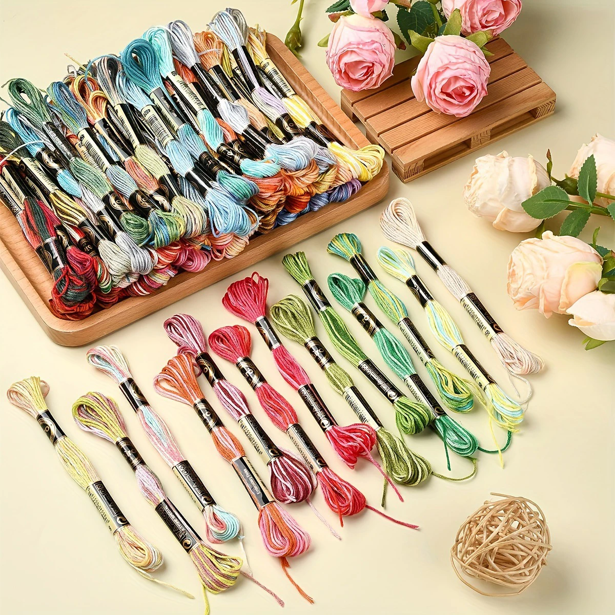 Vibrant Mercerized Cotton Embroidery Floss Set 5 Vibrant Mercerized Cotton Embroidery Floss Set - Image 5