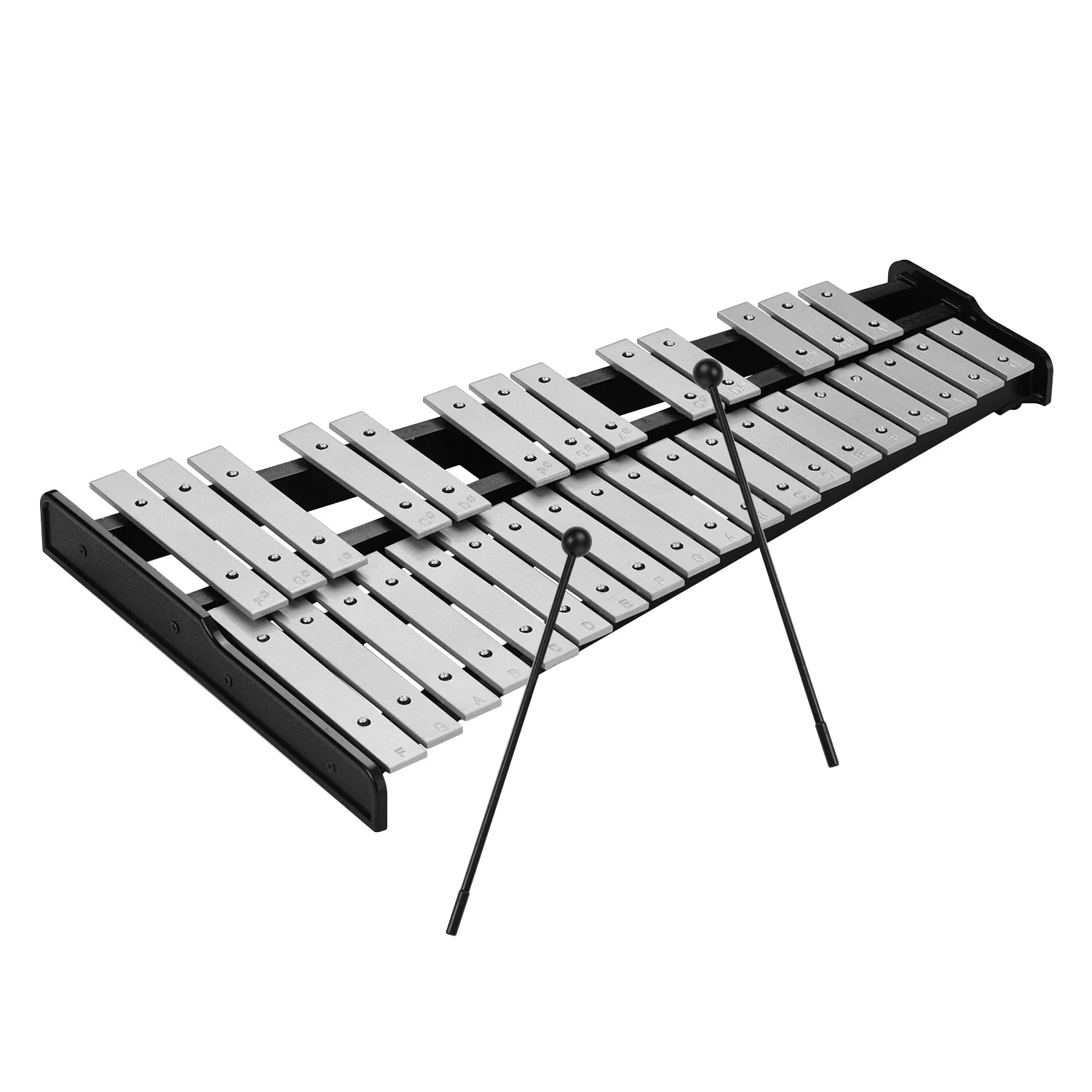 Silver 32-Note Diatonic Glockenspiel 3 Silver 32-Note Diatonic Glockenspiel - Image 3