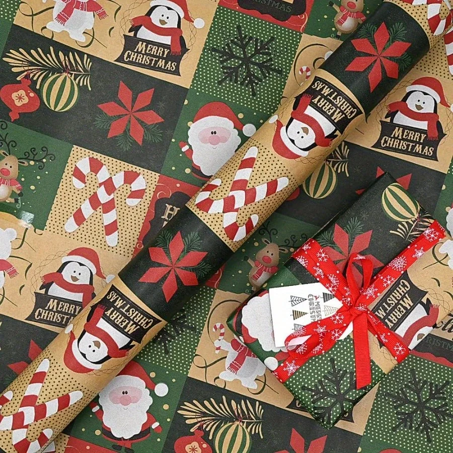 Festive Christmas Wrapping Paper Roll 2 Festive Christmas Wrapping Paper Roll - Image 2