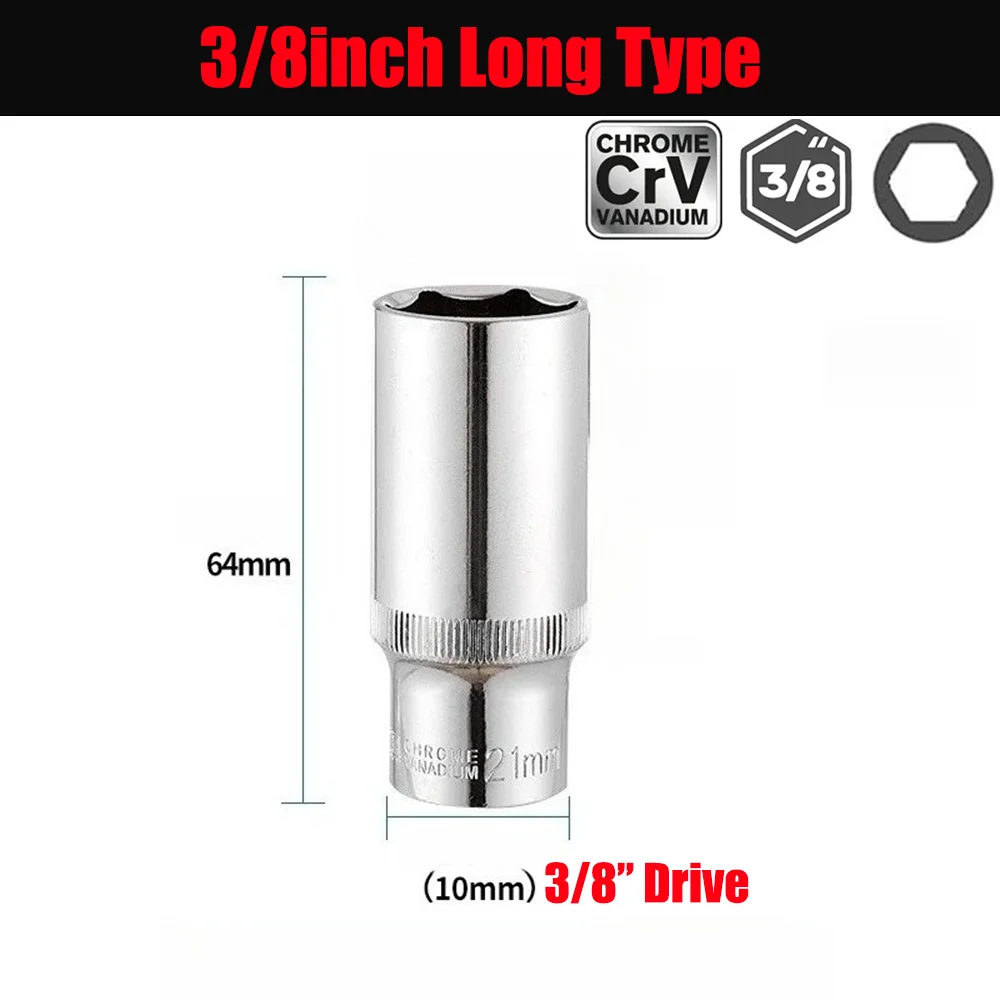 3/8 Inch Deep Socket Set 19 pcs CRV 7 3/8 Inch Deep Socket Set 19 pcs CRV - Image 7