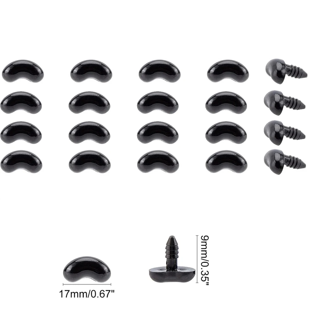 Black Safety Eyes for DIY Crafts Set 8 Black Safety Eyes for DIY Crafts Set - Image 8