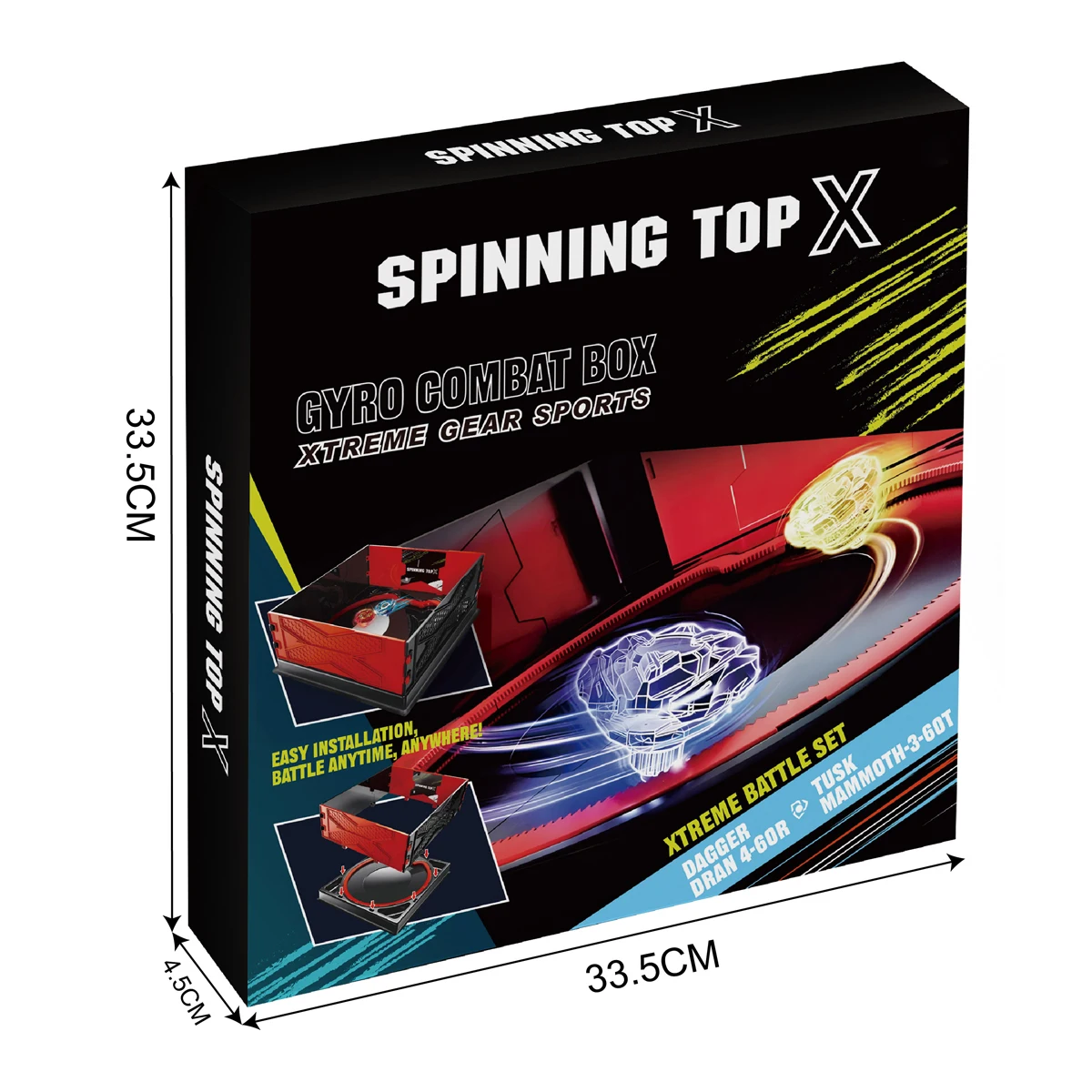 Black and Red Beyblade Battle Arena 33.5cm 4 Black and Red Beyblade Battle Arena 33.5cm - Image 4