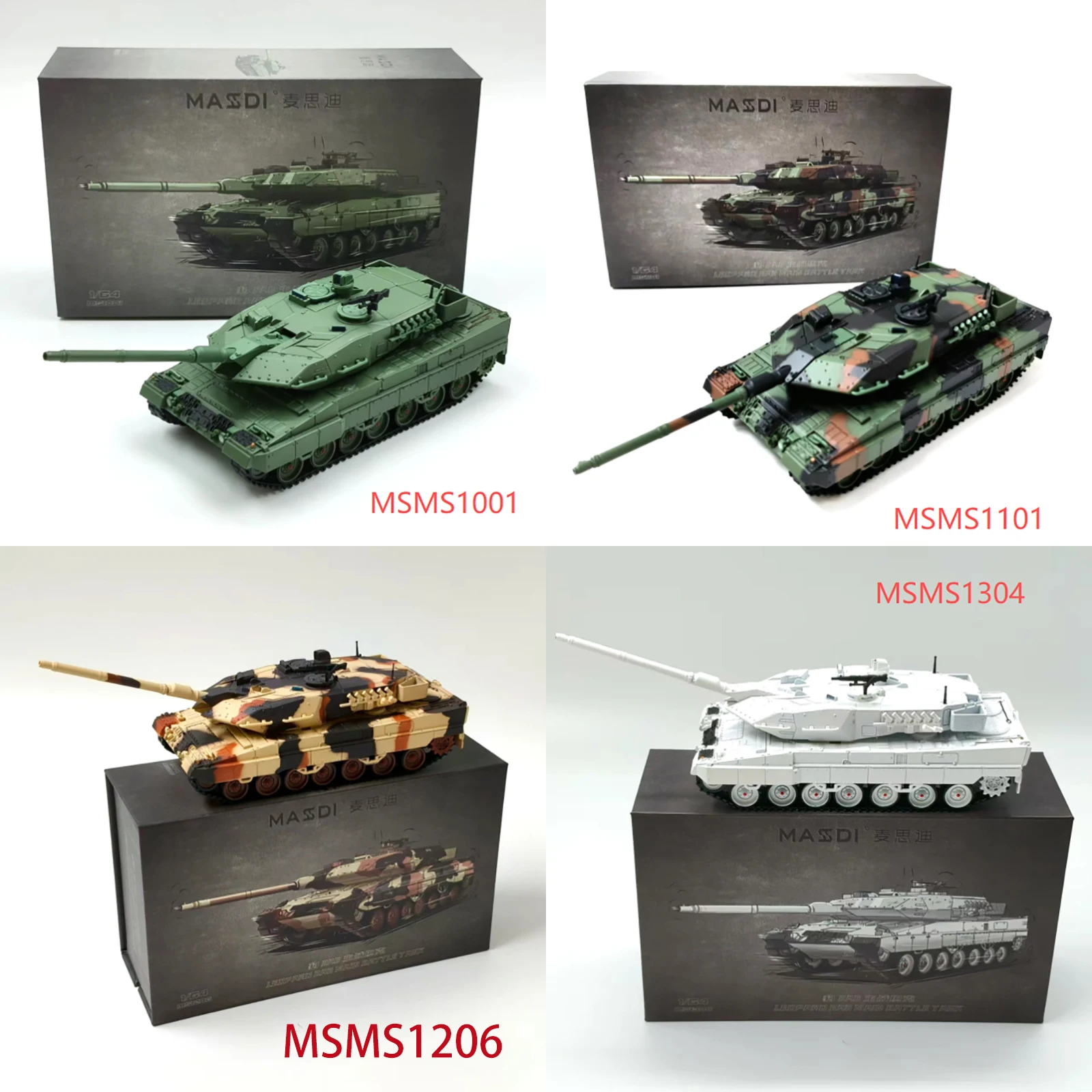 1/64 Scale Leopard 2A6 Military Tank Model 6 1/64 Scale Leopard 2A6 Military Tank Model - Image 6