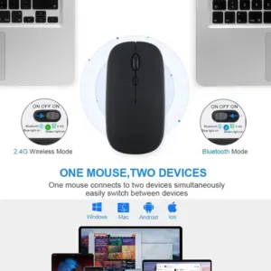 Wireless Bluetooth Mouse with Dual Connectivity 15 S6c406a5ce3d140b1854c2e07bbf09a69f