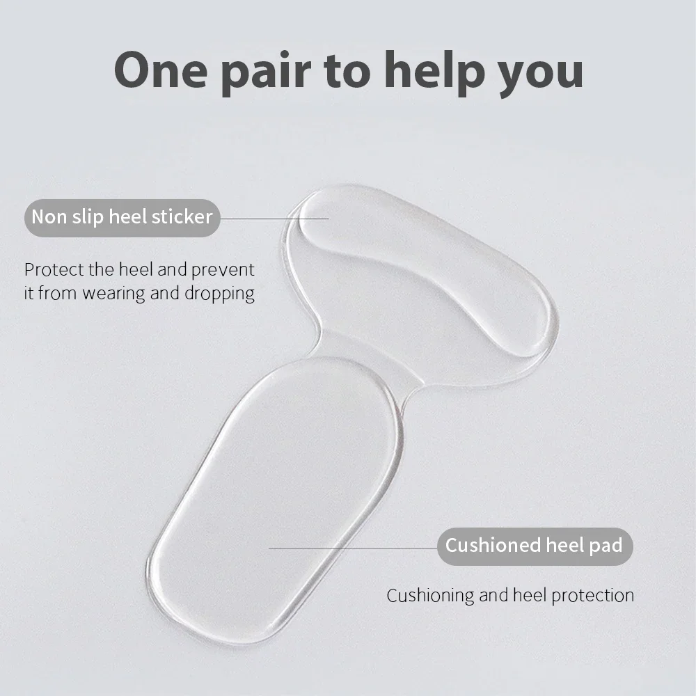 Transparent Silicone Heel Cushions for Comfort 4 Transparent Silicone Heel Cushions for Comfort - Image 4