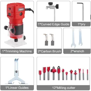 Red 650W Electric Wood Router for Precise Craftsmanship 12 S6d5e3280644f48b5a54800d3b43c9525I