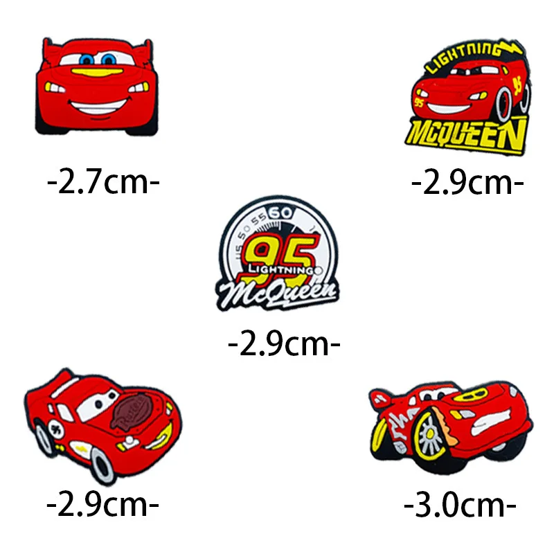 Disney McQueen Shoe Charms Set - 10 PVC Accessories 2 Disney McQueen Shoe Charms Set - 10 PVC Accessories - Image 2