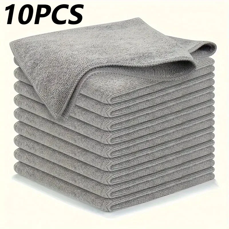 Large Gray Microfiber Cleaning Cloths 123cm Set 8 Large Gray Microfiber Cleaning Cloths 123cm Set - Image 8