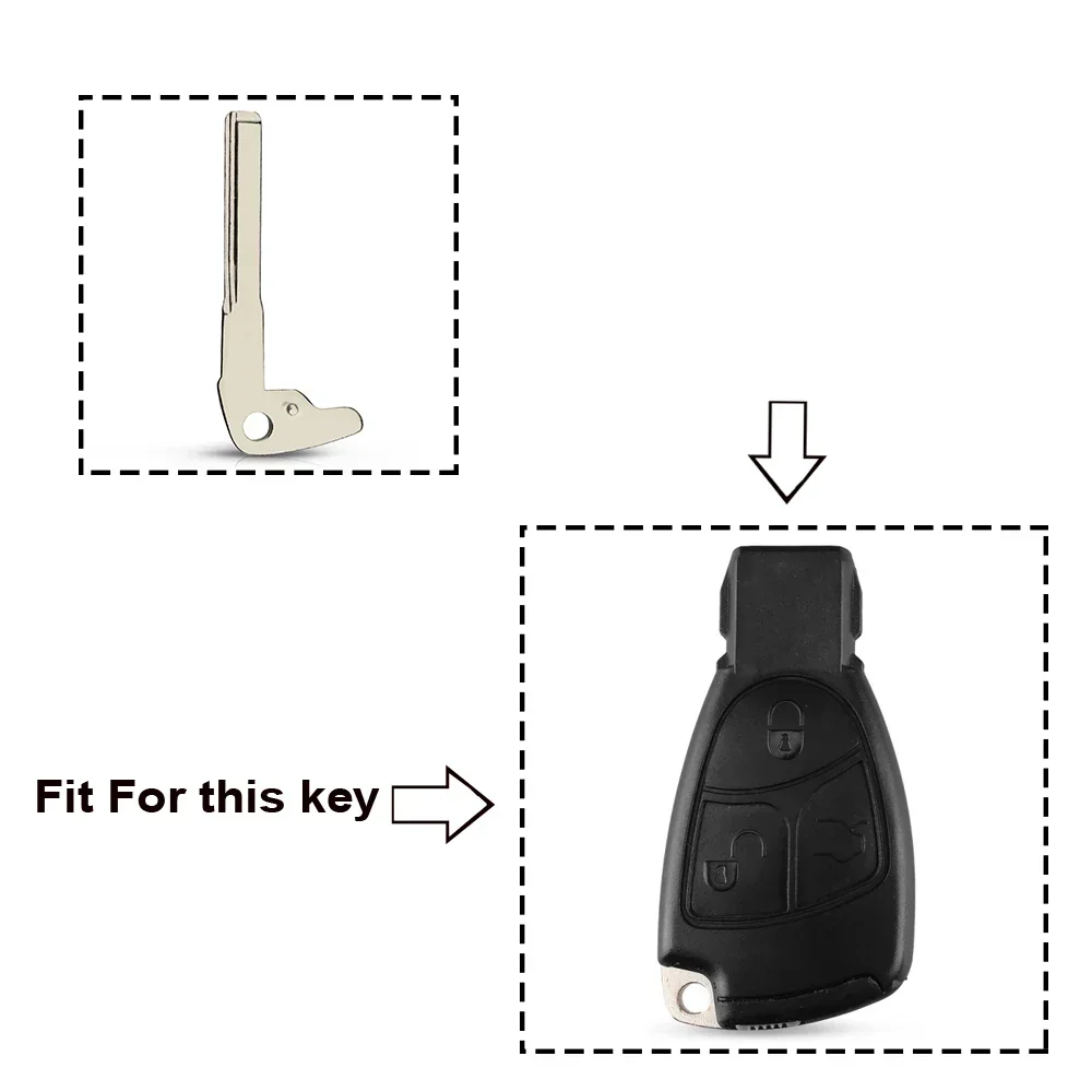 Uncut Mercedes-Benz Key Blade for Models 9 Uncut Mercedes-Benz Key Blade for Models - Image 9