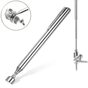 Telescopic Magnetic Pickup Tool with Pocket Clip