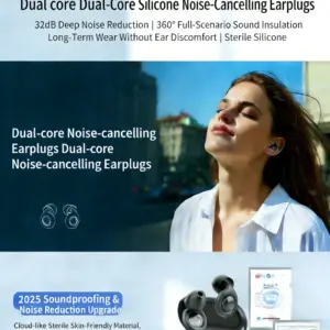 Silicone Ear Plugs with 32dB Noise Reduction and 4 Sizes 12 S6e98f6f7145c4f299249d94afb2239e3c