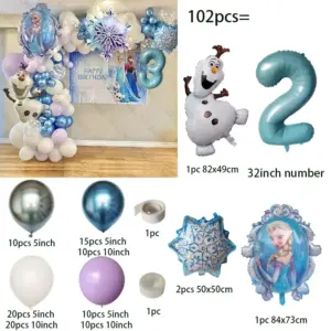 Frozen Themed Foil Balloon Set for Celebrations 12 S6ec4aea9953342acaee4d2d529fd8a687
