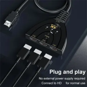 3-Port 4K HDMI Switcher with 1080p Support 8 S6ed5eb41c8004997b6a60536e076945dj