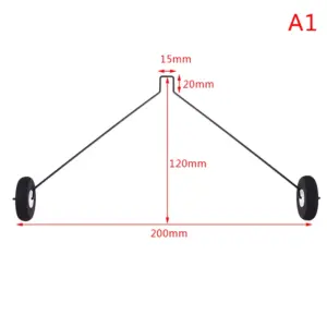 RC Plane Steel Landing Gear Set 18 S6f5f78ab3a0940c6a940baaecd8b2889S