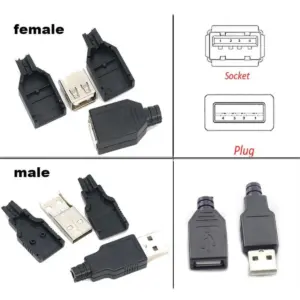 Set of 10 USB Type A Connectors for Custom Builds 14 S6f6d9153a9b5442fb5a008be018f4afb4