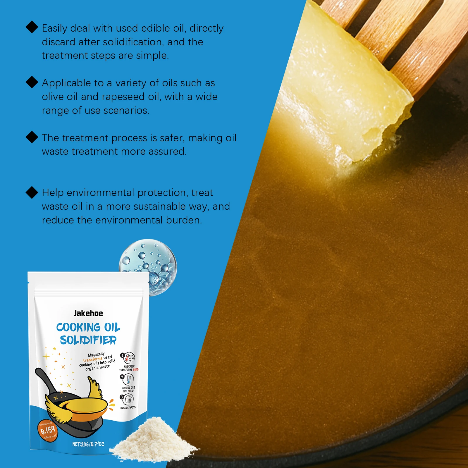 Eco-Friendly Cooking Oil Solidifier 20g 4 Eco-Friendly Cooking Oil Solidifier 20g - Image 4