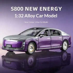 1/32 Scale S800 Die-Cast Car Model with Lights