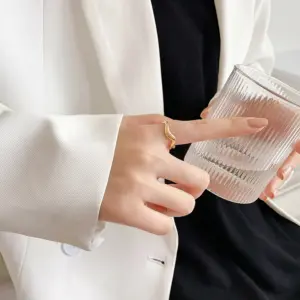 Wave-Shaped Silver Adjustable Ring for Women 8 S70320f61e76f4745b0381e041dfe01ecq