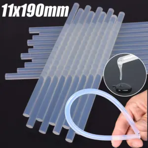 Transparent Hot Melt Glue Sticks 100mm x 7mm Pack of 10/20 19 S70c18aedb6c4477d837911c5c3b938ceA