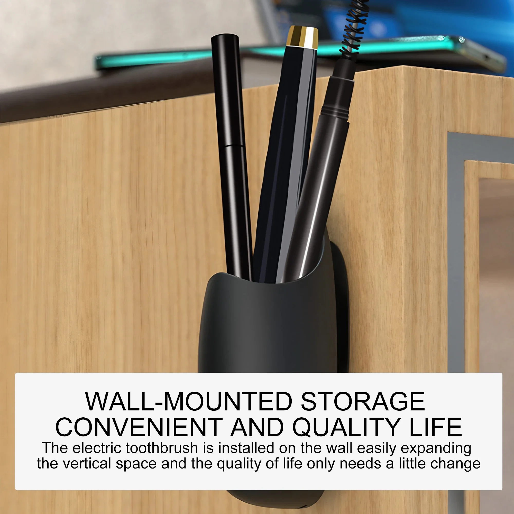 Silicone Bathroom Organizer Wall Mount 2 Silicone Bathroom Organizer Wall Mount - Image 2