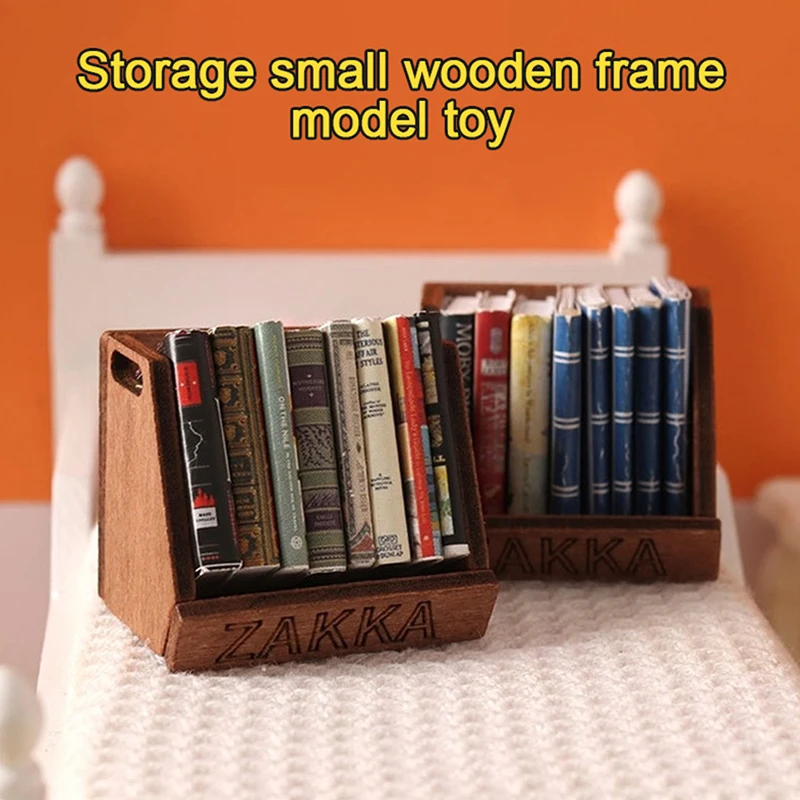Miniature Wooden Dollhouse Storage Basket 1:12 Scale 2 Miniature Wooden Dollhouse Storage Basket 1:12 Scale - Image 2