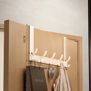 Over-the-Door Storage Organizer with Hooks 17 S71a76317997944119cb008fc917c5d37M