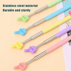 Colorful Retractable Classroom Pointer in Stainless Steel 12 S71c6d1f4ff66492d8467d76abaa55a62m