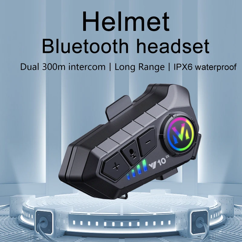 Y10-2X Bluetooth Motorcycle Helmet Headset 2 Y10-2X Bluetooth Motorcycle Helmet Headset - Image 2