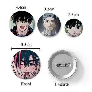Vibrant Anime Boy Badge 32mm-75mm 15 S71f2632ad1634134b11217bee45796568