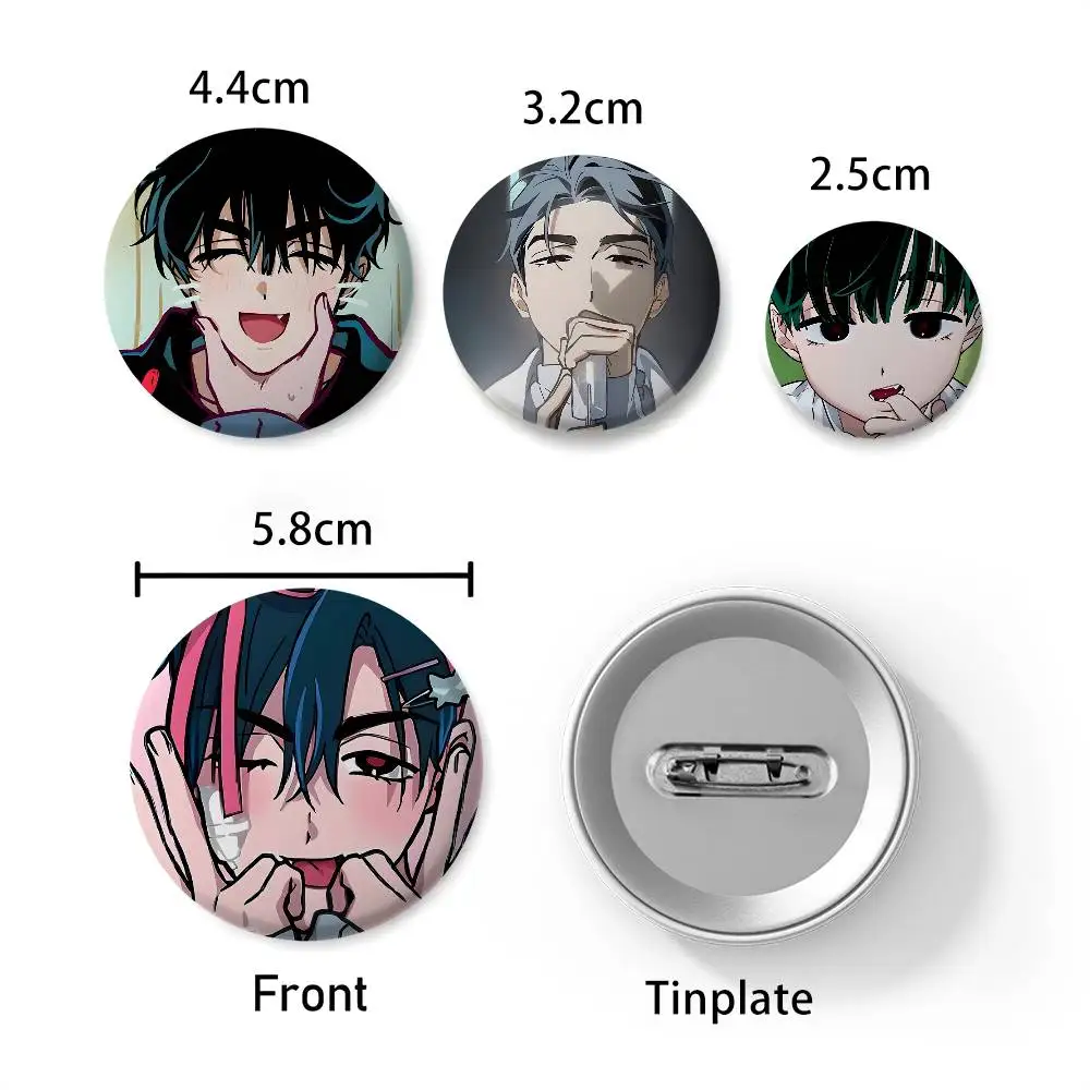 Vibrant Anime Boy Badge 32mm-75mm 6 Vibrant Anime Boy Badge 32mm-75mm - Image 6