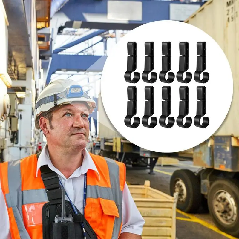 Black Helmet Clip for Headlamp Attachment 4 Black Helmet Clip for Headlamp Attachment - Image 4