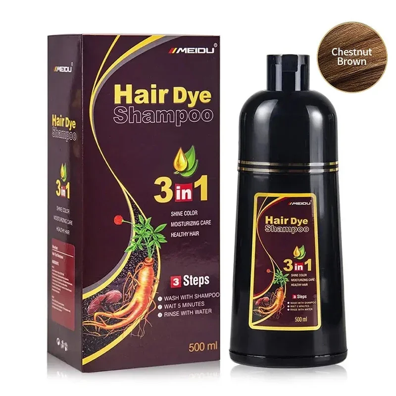 Black Hair Dye Shampoo 3 in 1 500ml 7 Black Hair Dye Shampoo 3 in 1 500ml - Image 7