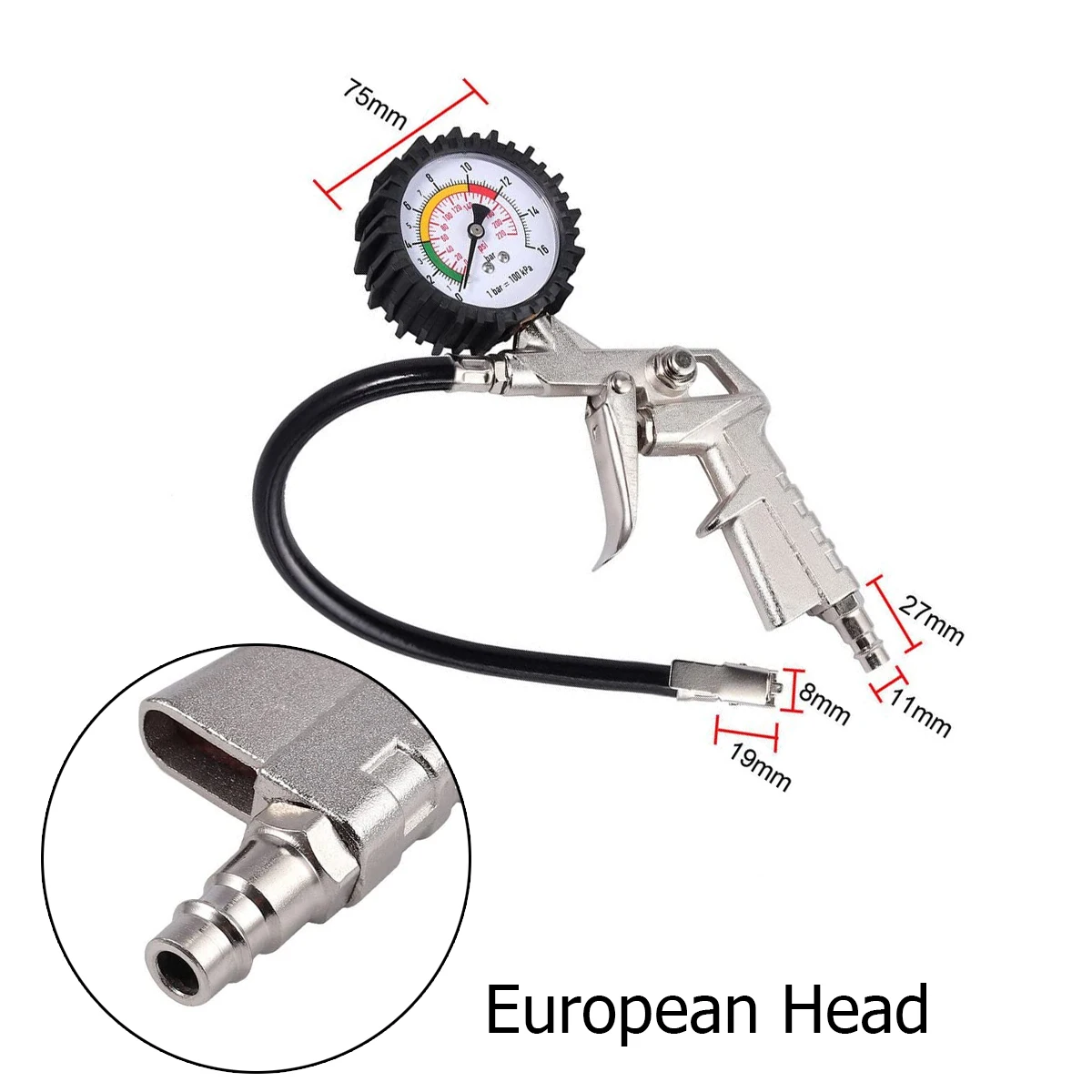 Multifunctional Tire Pressure Gauge with Color Indicator 9 Multifunctional Tire Pressure Gauge with Color Indicator - Image 9