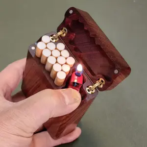 Blood Sandalwood Cigarette Case with Artisanal Finish 8 S726c424f9503444c9bd1ba05eeae9bb3U