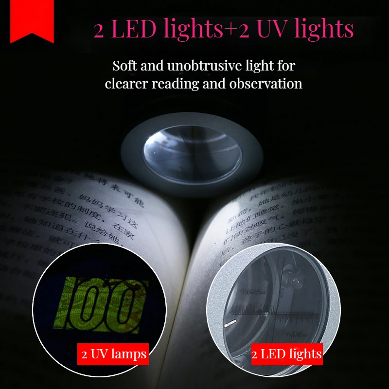 Portable Jewelry Loupe with 10X Magnification and LED 3 Portable Jewelry Loupe with 10X Magnification and LED - Image 3