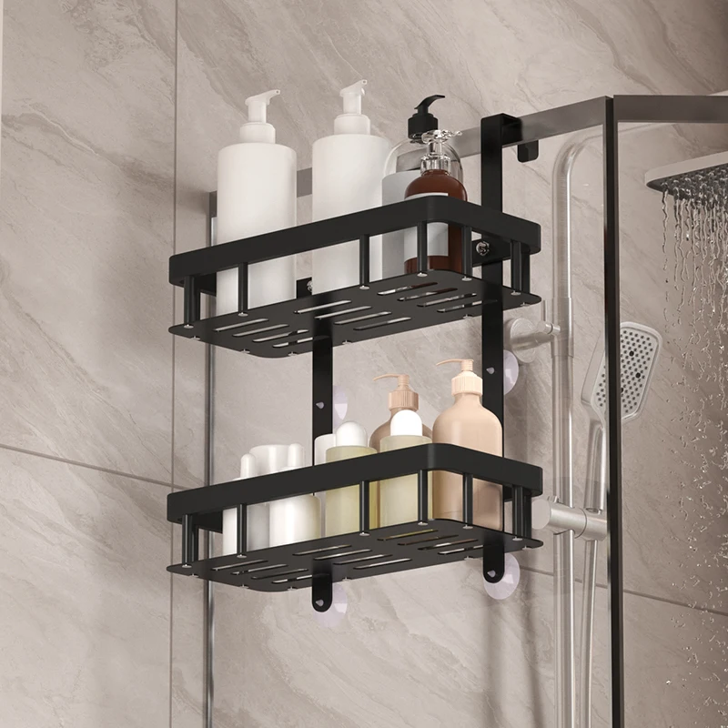 Wall-Mounted Bathroom Storage Rack 1123-3H 2 Wall-Mounted Bathroom Storage Rack 1123-3H - Image 2