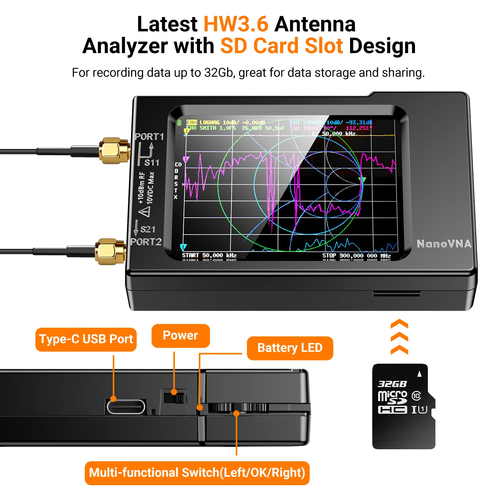 NanoVNA-H Vector Network Analyzer 10kHz-1.5GHz 3 NanoVNA-H Vector Network Analyzer 10kHz-1.5GHz - Image 3