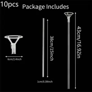 Clear Balloon Sticks with Cups for Events 6 S7323f9a7dff141b896636a22050df49b2