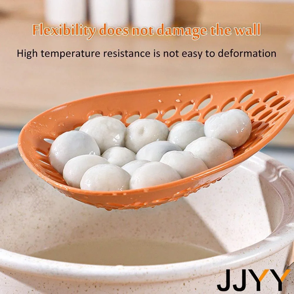 Stylish 35x14cm Handheld Strainer in Orange & White 2 Stylish 35x14cm Handheld Strainer in Orange & White - Image 2