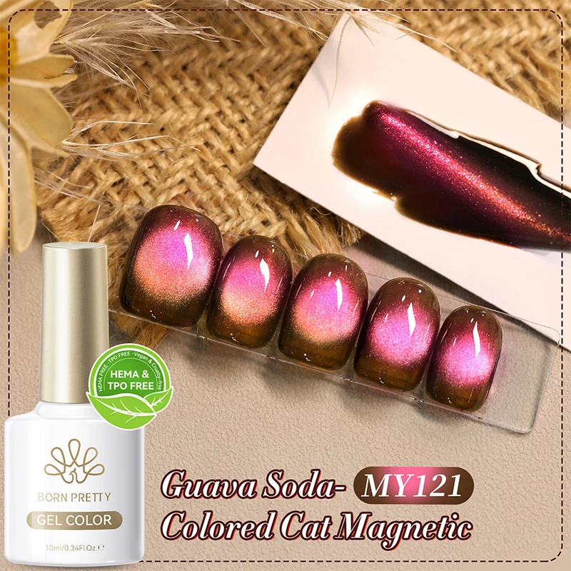 Red Glass Bead Cat Magnetic Gel Polish 10ml 8 Red Glass Bead Cat Magnetic Gel Polish 10ml - Image 8