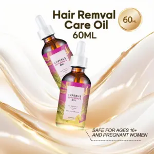 Natural Hair Removal Oil with Plant Extracts