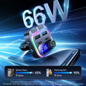 Korseed T37 66W Fast Car Charger with Bluetooth 7 S742fbbccc3f844b287f0b84a62266f7fI