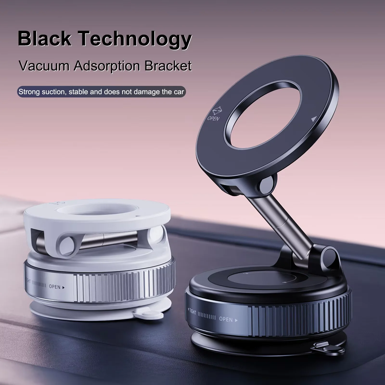 Magnetic Car Phone Holder with Suction Cup 3 Magnetic Car Phone Holder with Suction Cup - Image 3